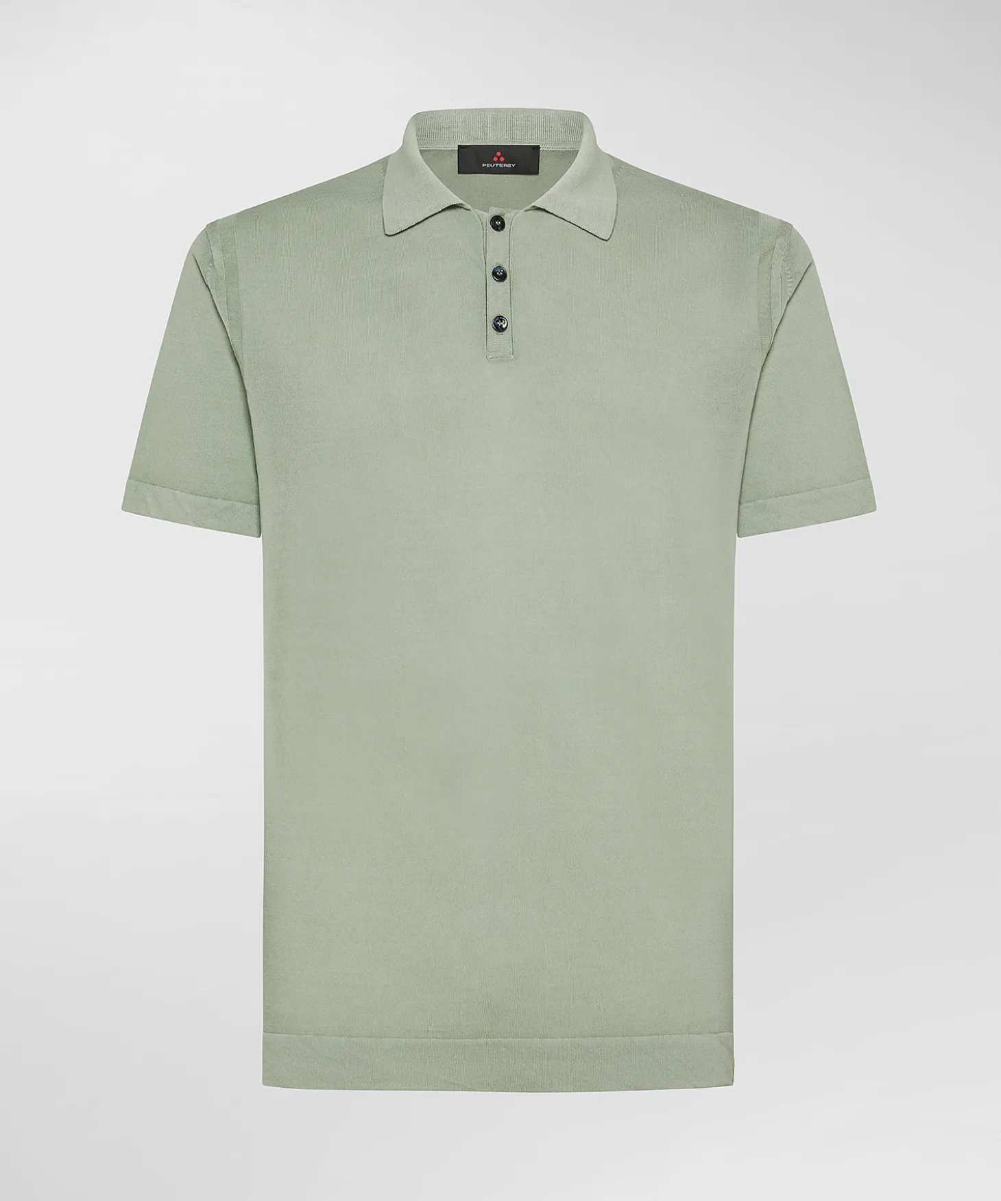 Polo classica in tricot di cotone, tinto capo