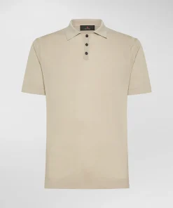 Polo classica in tricot di cotone, tinto capo