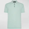 Polo classica in tricot di cotone, tinto capo