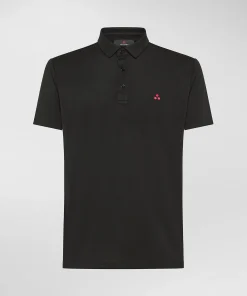 Polo in piqué di cotone stretch
