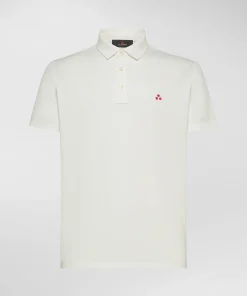 Polo in piqué di cotone stretch