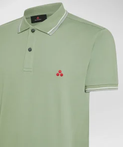 Polo in piqué di cotone stretch