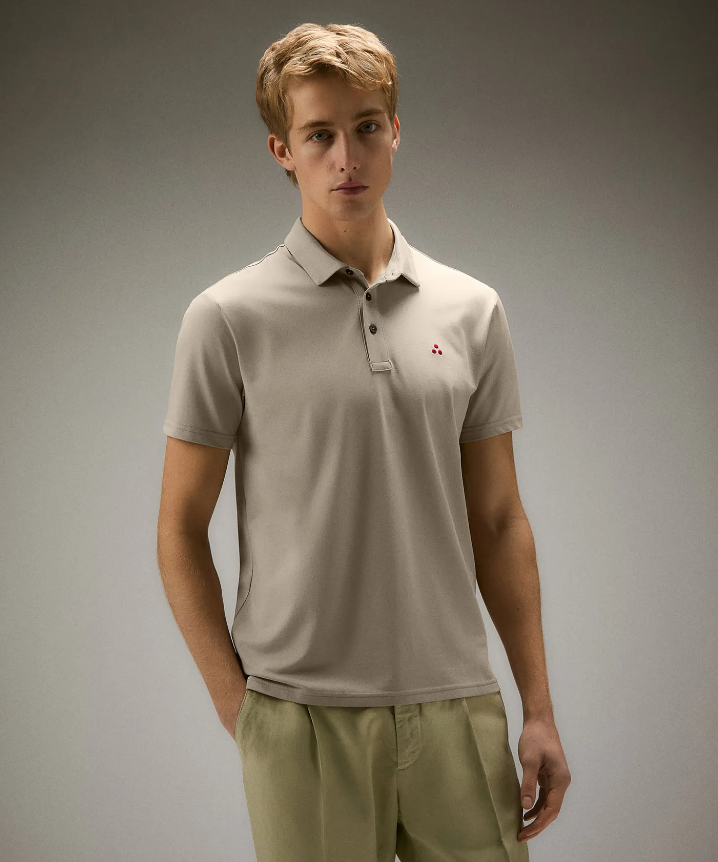 Polo in piqué di cotone stretch