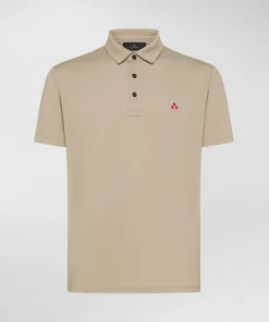 Polo in piqué di cotone stretch
