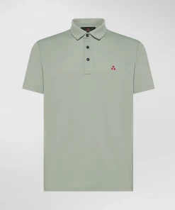 Polo in piqué di cotone stretch