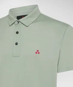 Polo in piqué di cotone stretch