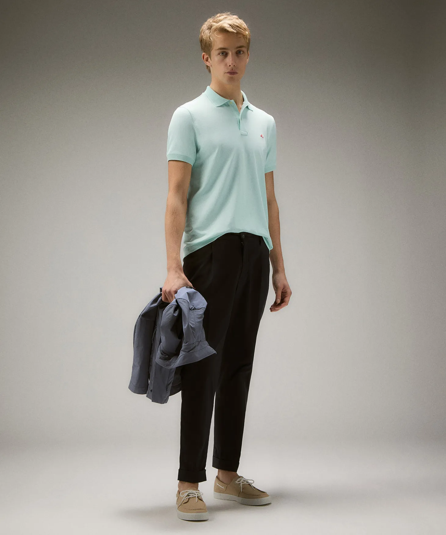 Polo in piqué di nylon stretch