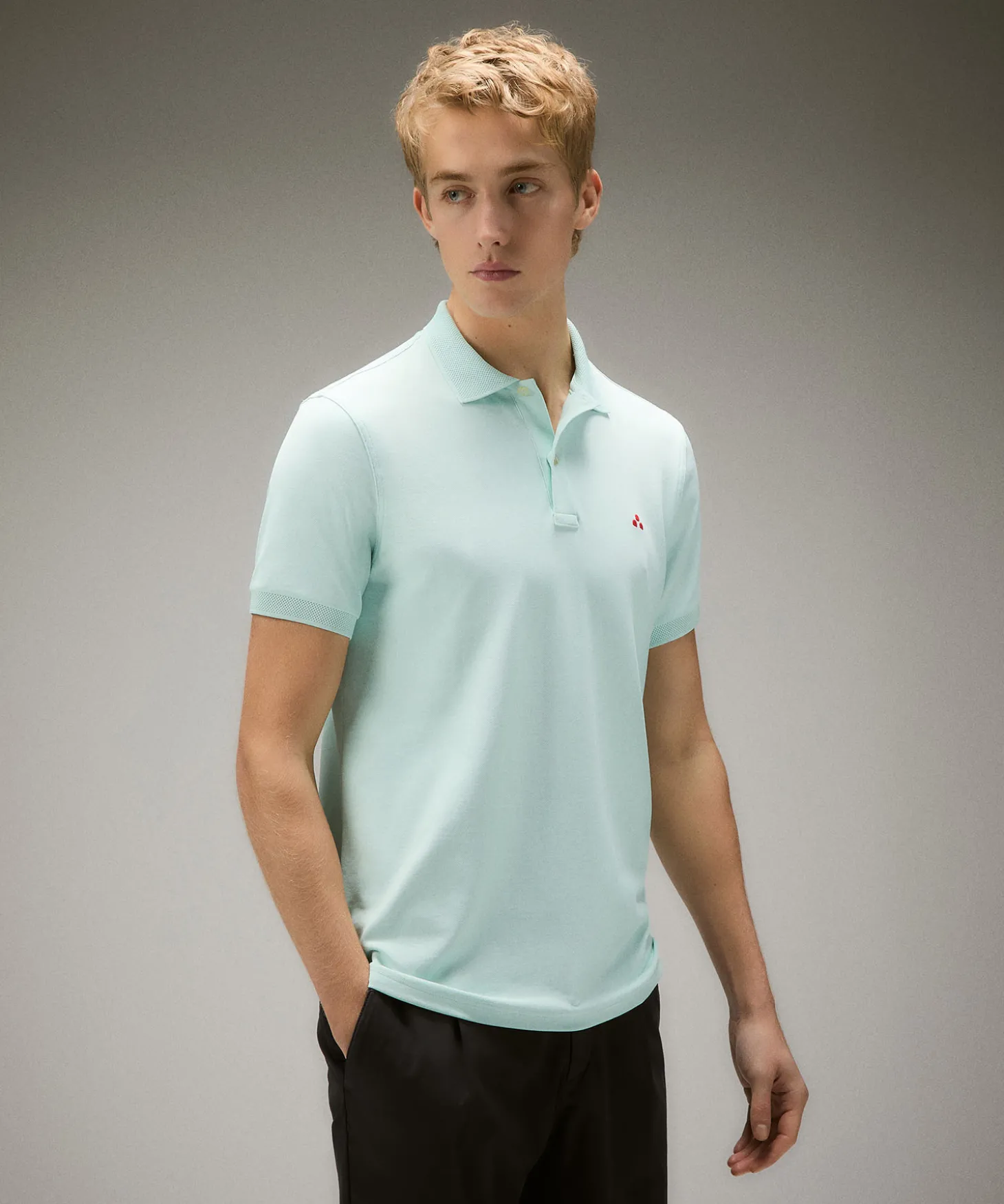 Polo in piqué di nylon stretch