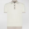 Polo in tricot di cotone con dettagli a contrasto