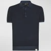 Polo in tricot di cotone tinto capo
