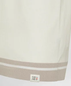 Polo in tricot di cotone con dettagli a contrasto