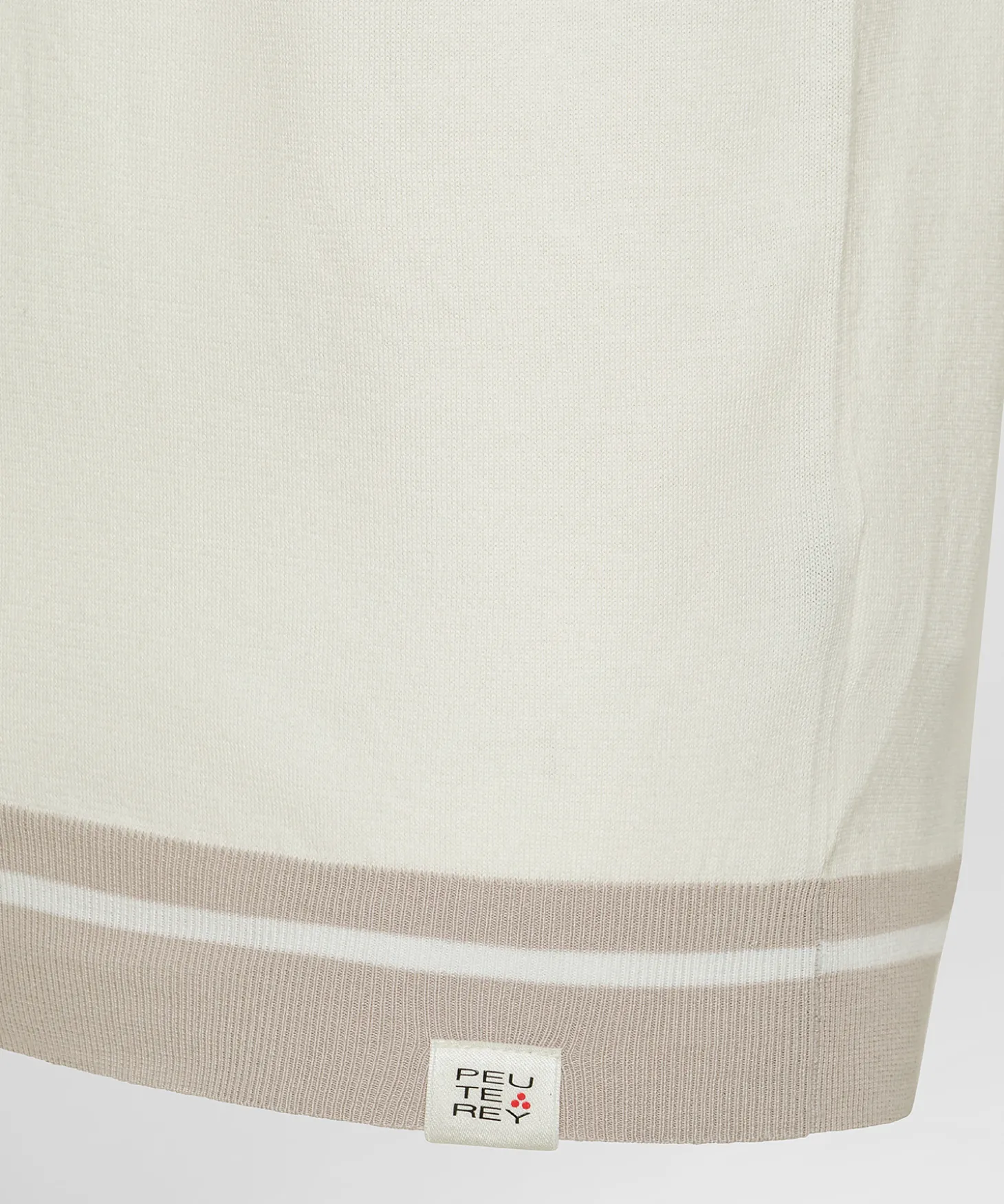 Polo in tricot di cotone con dettagli a contrasto