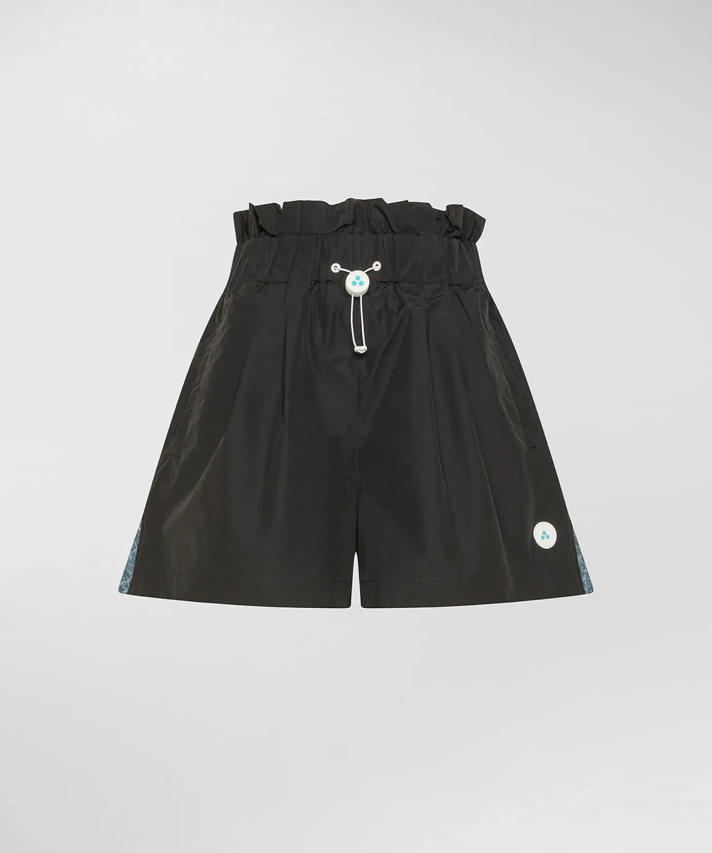 Shorts con coulisse e spacchi laterali