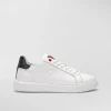Sneaker In Pelle Con Logo Goffrato