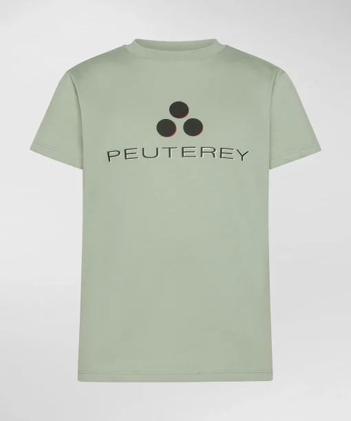 T-shirt con lettering ombreggiato in gomma