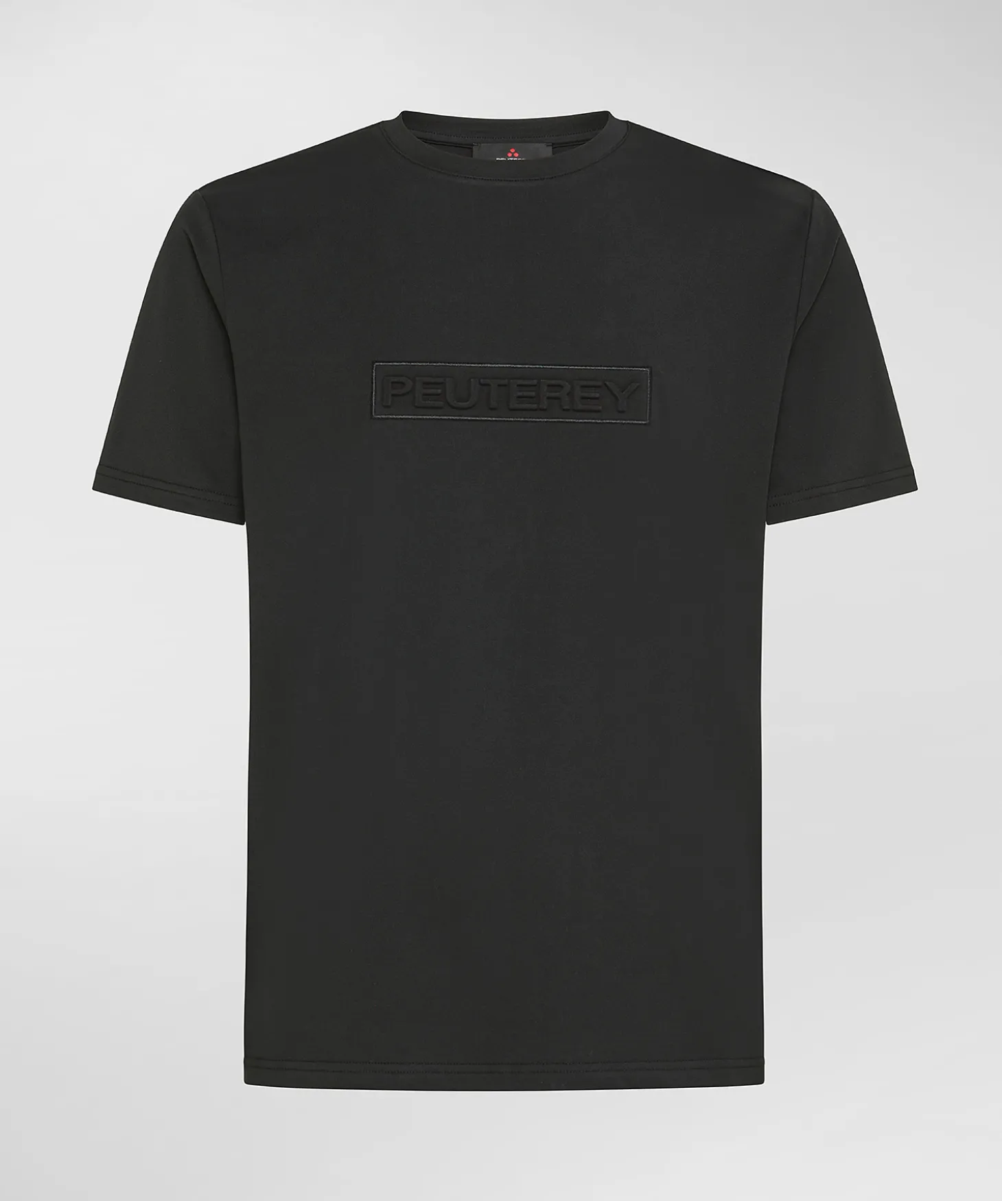 T-shirt con scritta in rilievo