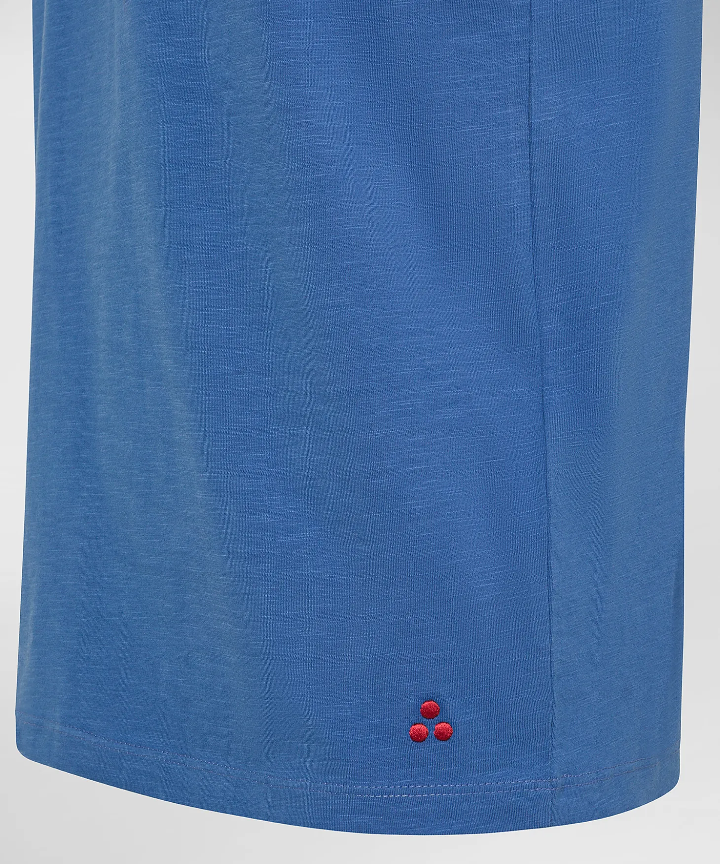 T-shirt con taschino in cotone fiammato