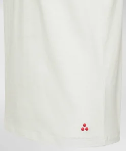 T-shirt con taschino in cotone fiammato