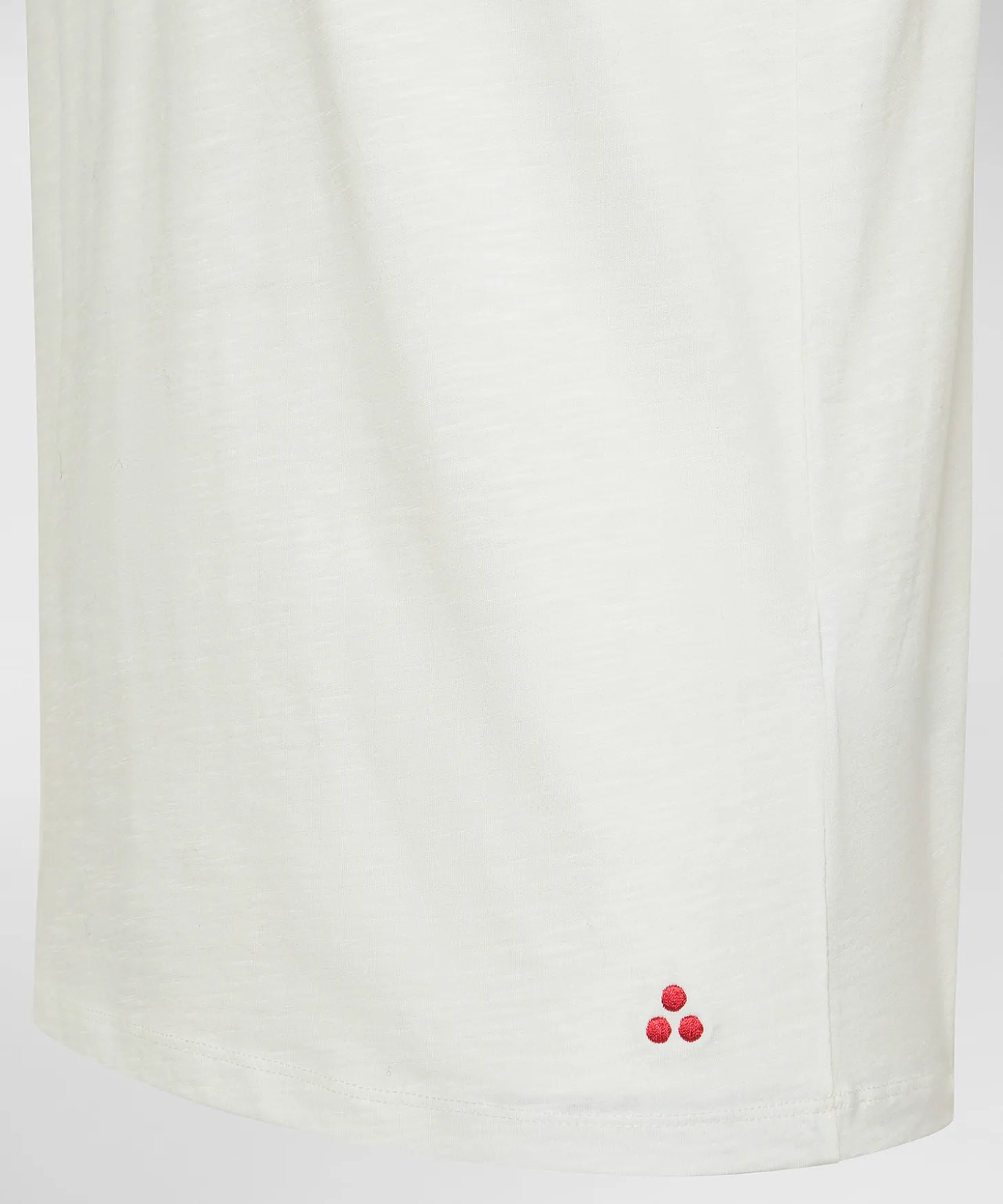 T-shirt con taschino in cotone fiammato