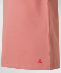 T-shirt di cotone con logo ricamato