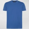 T-shirt in cotone stretch e logo stampato