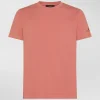 T-shirt in cotone stretch e logo stampato