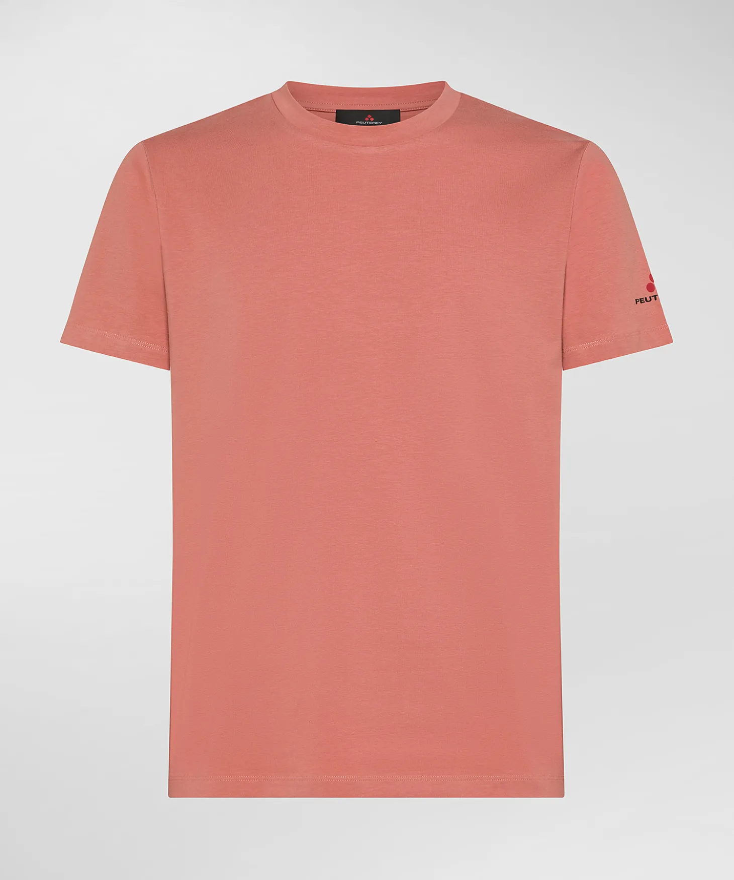 T-shirt in cotone stretch e logo stampato