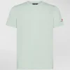 T-shirt in cotone stretch e logo stampato