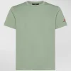 T-shirt in cotone stretch e logo stampato