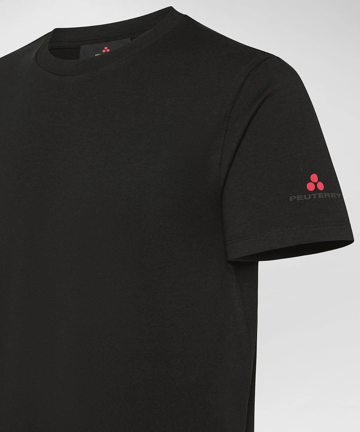 T-shirt in cotone stretch e logo stampato