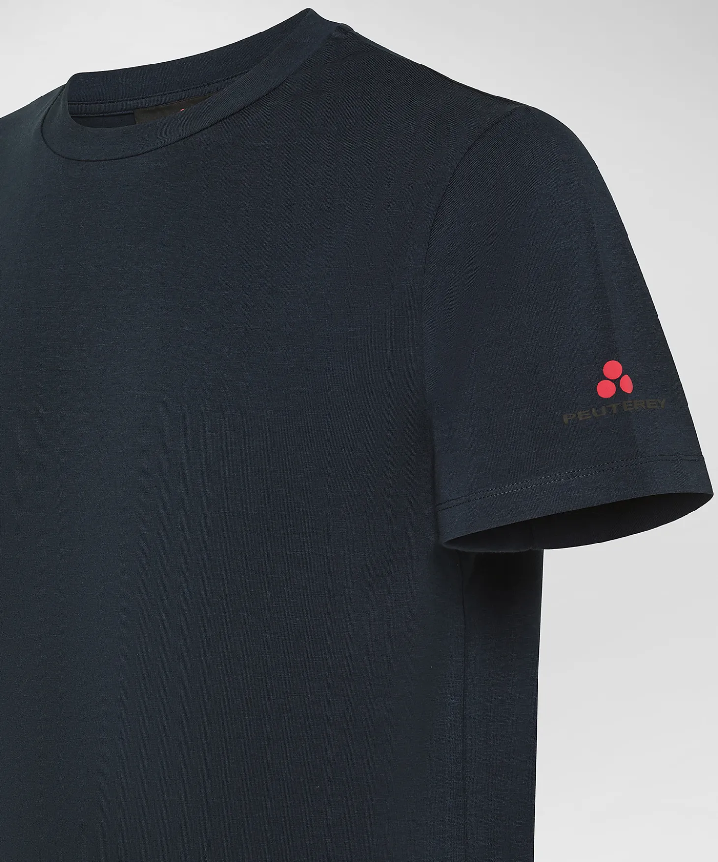 T-shirt in cotone stretch e logo stampato