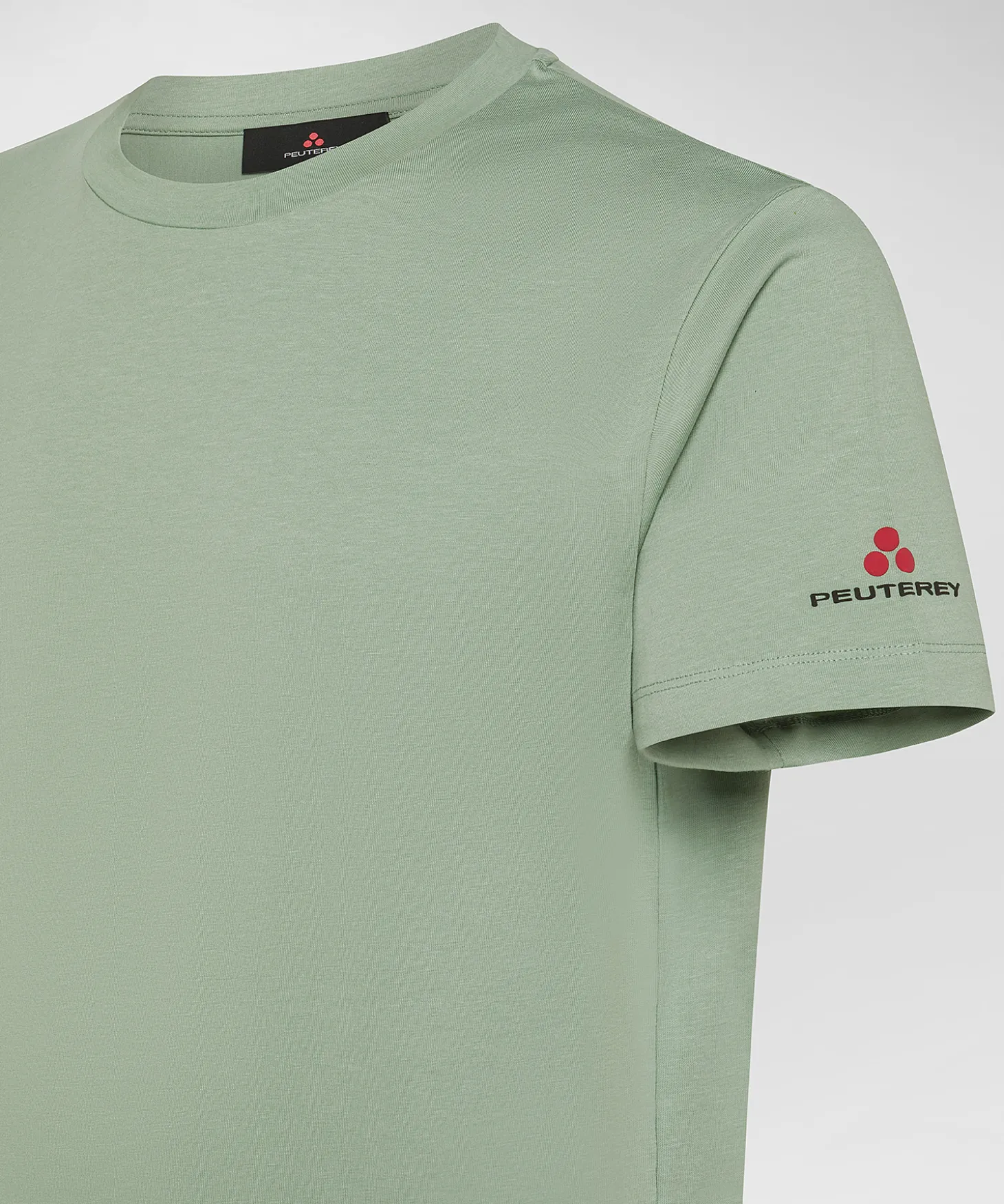 T-shirt in cotone stretch e logo stampato