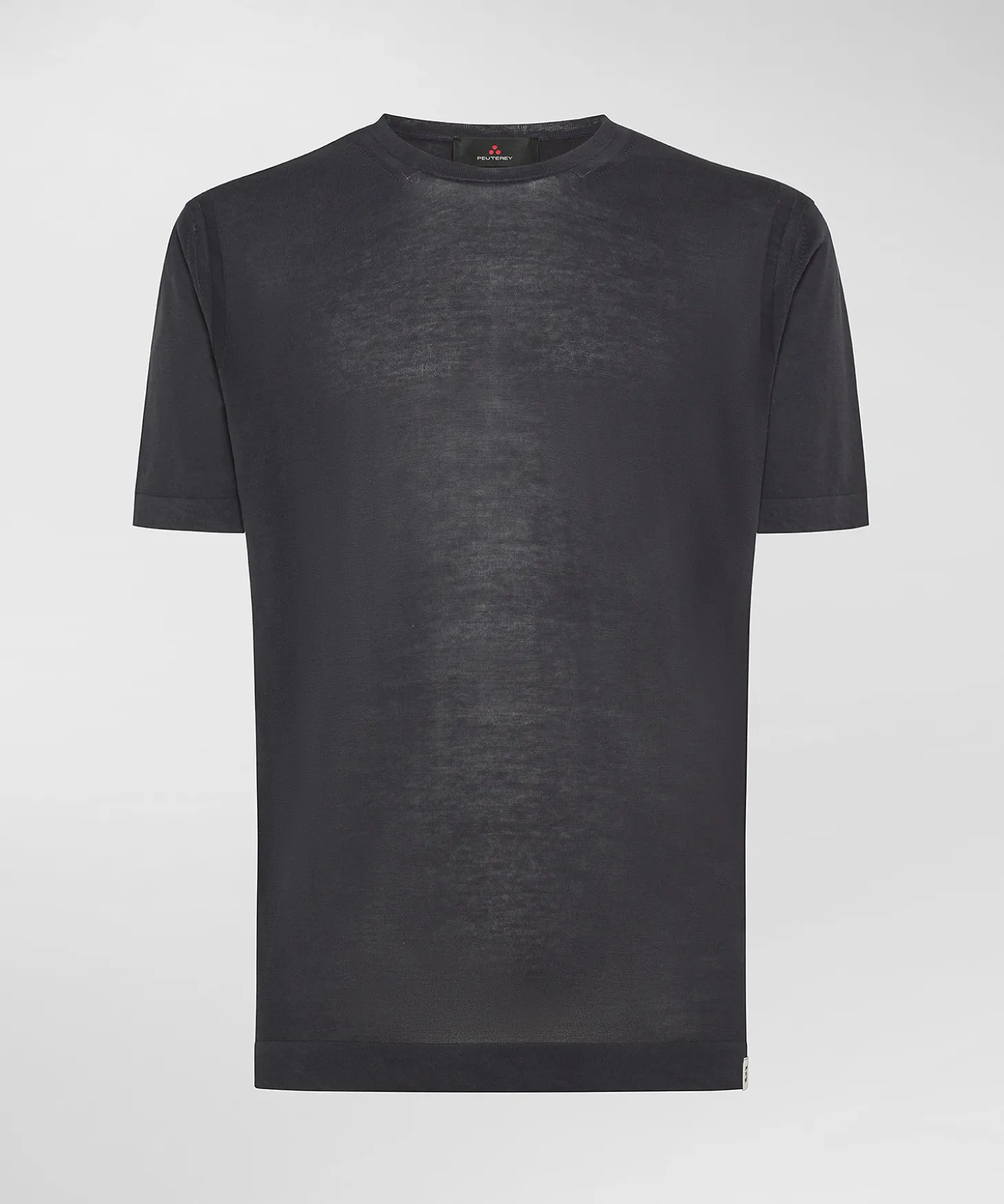 T-shirt in tricot di cotone tinto capo