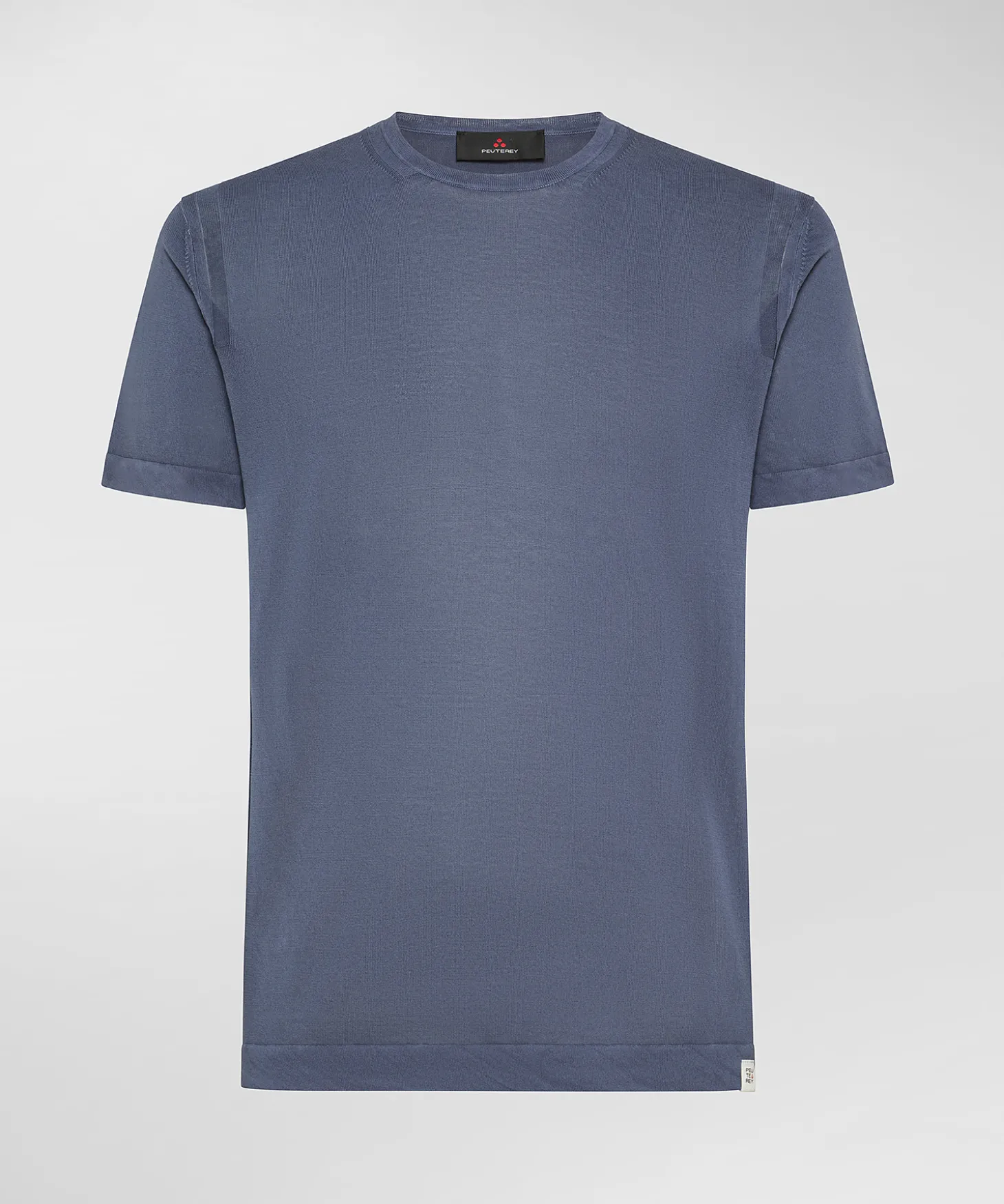 T-shirt in tricot di cotone tinto capo