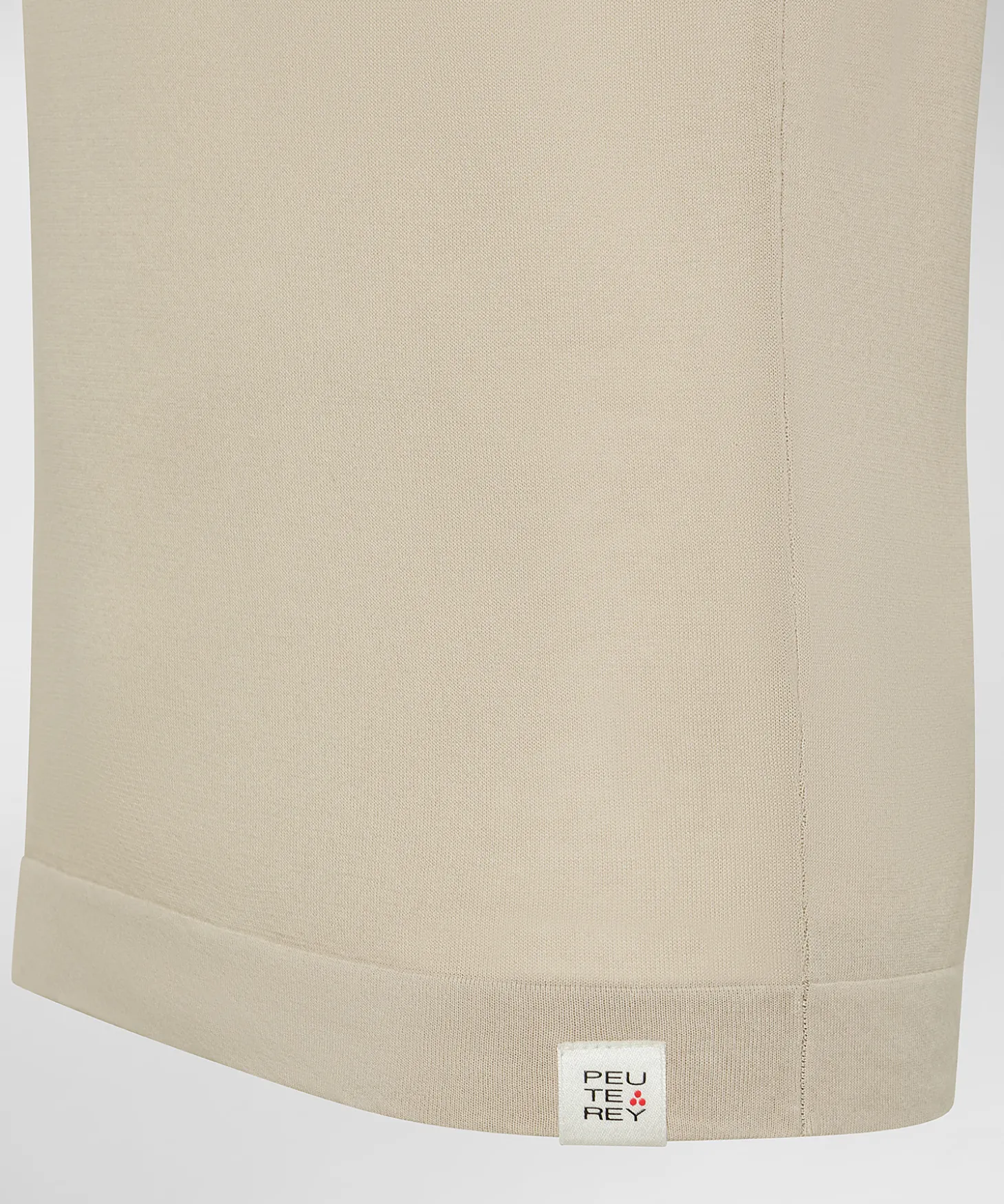 T-shirt in tricot di cotone tinto capo