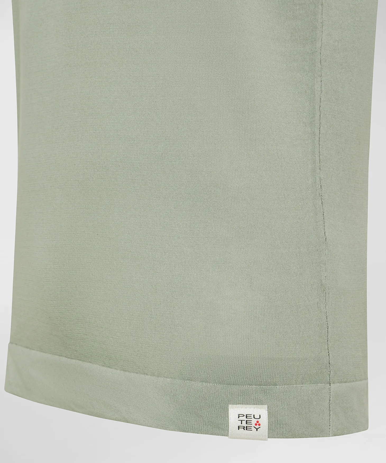 T-shirt in tricot di cotone tinto capo