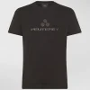 T-shirt logata di cotone