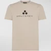 T-shirt logata di cotone