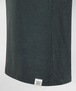 T-shirt scollo ampio lyocel e lino