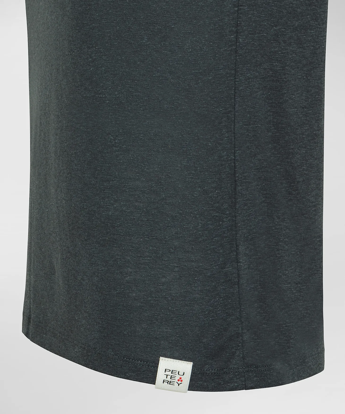 T-shirt scollo ampio lyocel e lino